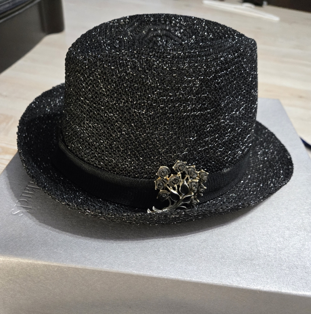 ABG NYC Black Glittery Fedora